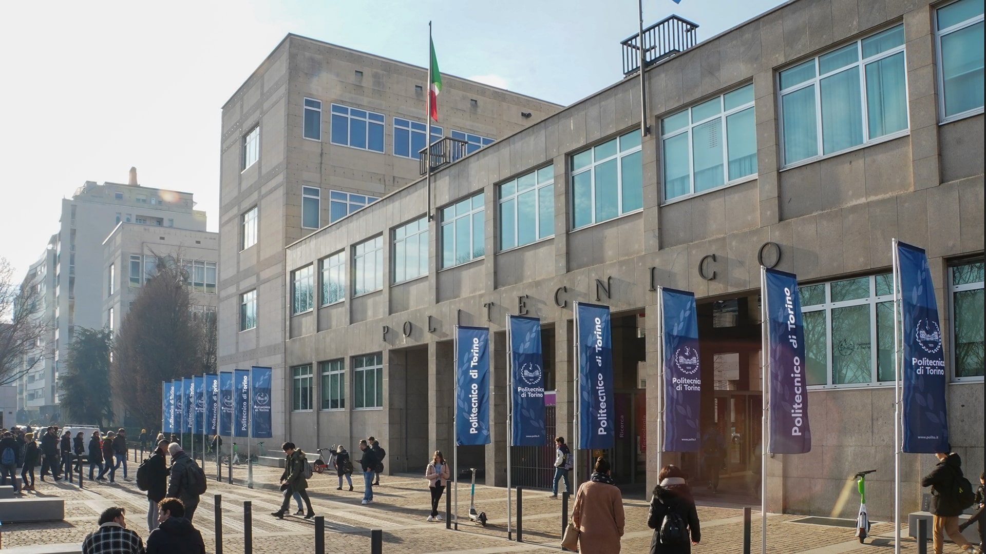 Politecnico di Torino, entrance Corso Duca Degli Abruzzi